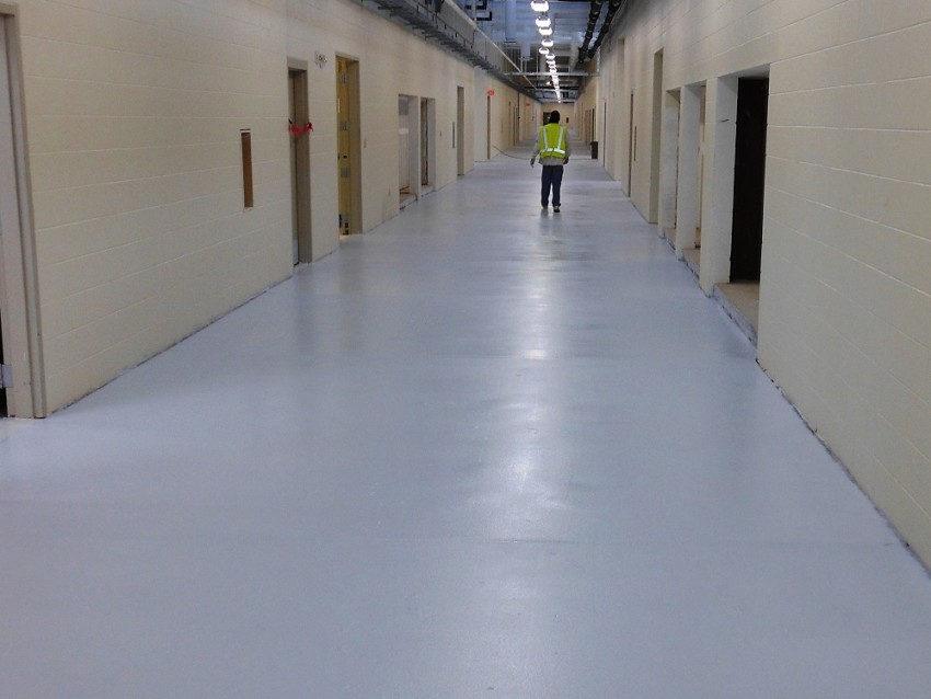 Army Training Facility Hallway
